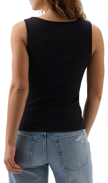 Tielko GAP Ribbed Logo Tank Top Čierna | 585421-07, 1