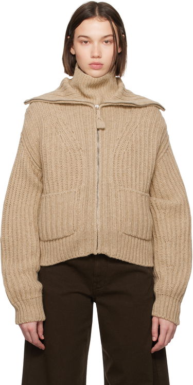 Sveter LEMAIRE LEMAIRE Trucker Collar Cardigan Béžová | TO1263 LK1029, 0