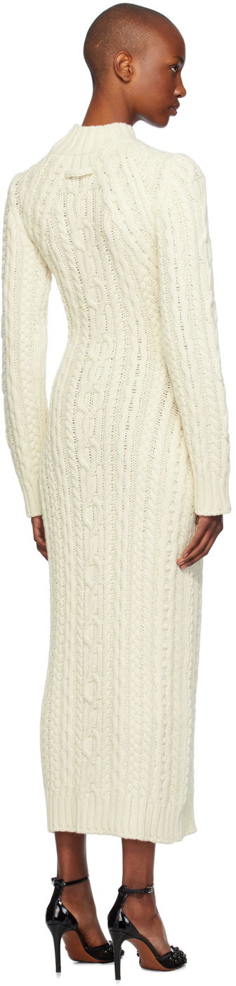 Šaty Jean Paul Gaultier Jean Paul Gaultier Cable Knit Maxi Dress Biela | 24/31-F-RO241-M080-64, 2