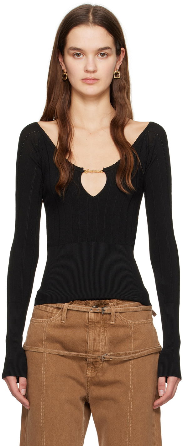 Sveter Jacquemus Jacquemus Les Classiques 'Le haut Pralu' Long Sleeve Top undefined | 24E241KN357-2358, 0