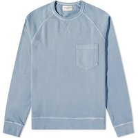 Mikina Officine Générale Chris Pigment Dyed Crew Sweat "Storm Blue" Modrá | W23MSWT253PRE-BLU, 1
