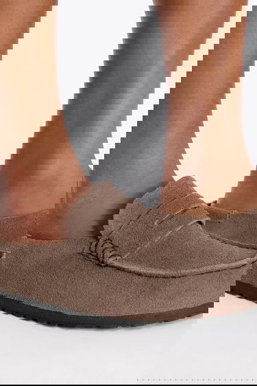 Tenisky a topánky Birkenstock Birkenstock Naples Wrapped Suede Mules Šedá | 1029712, 7