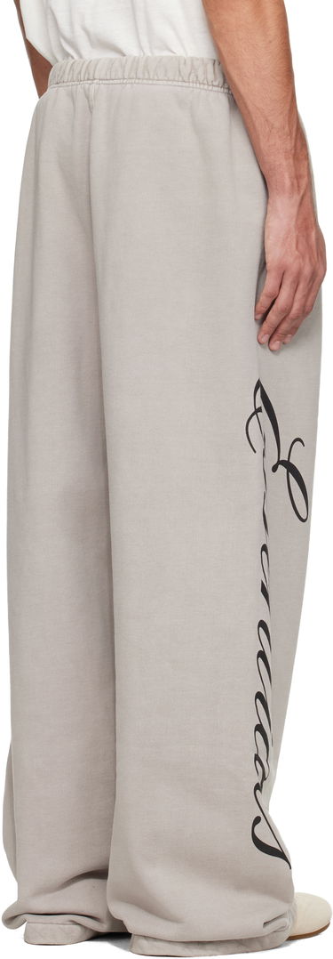 Tepláky Fear of God ESSENTIALS Holiday Script Logo Wide-Leg Heavy Fleece Lounge Sweatpants Béžová | 130HO258381F, 2