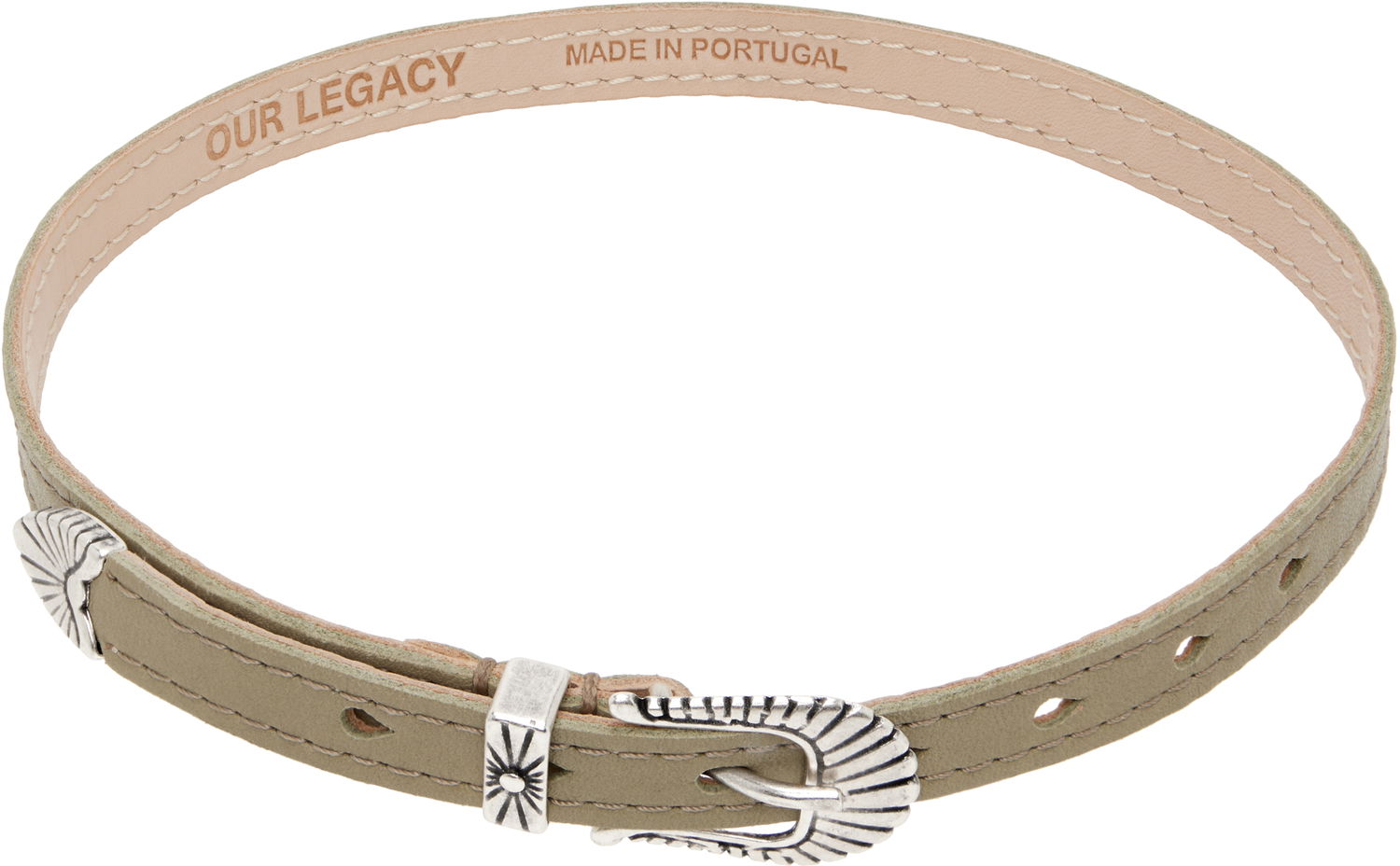 Náhrdelník OUR LEGACY Cowboy Leather Wrap Necklace Béžová | A4258CP, 0