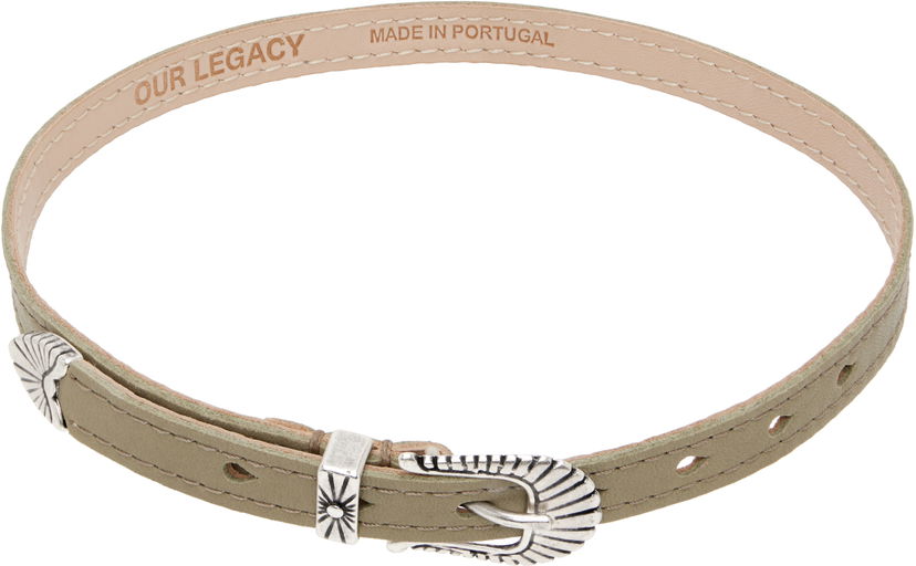 Náhrdelník OUR LEGACY Cowboy Leather Wrap Necklace Béžová | A4258CP