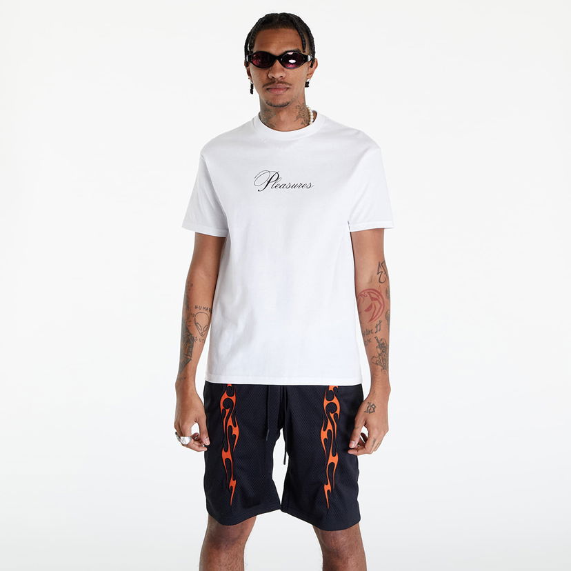 Tričko Pleasures Stack T-Shirt Biela | P24SP050 WHITE