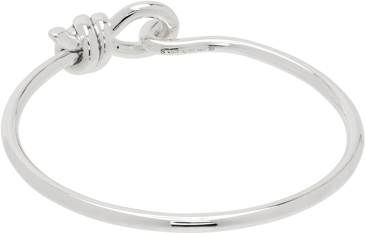 Náramok Bottega Veneta Knotted Open Cuff Bracelet Metalická | 815933 V5070, 1