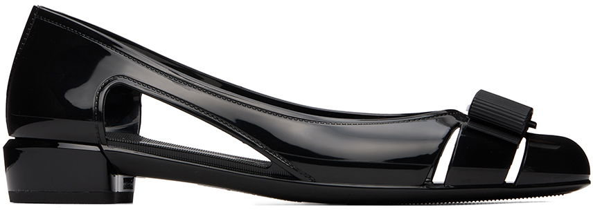 Starostlivosť o obuv FERRAGAMO Ferragamo Jelly Ballerina Flats Čierna | 035656 - 726363, 0