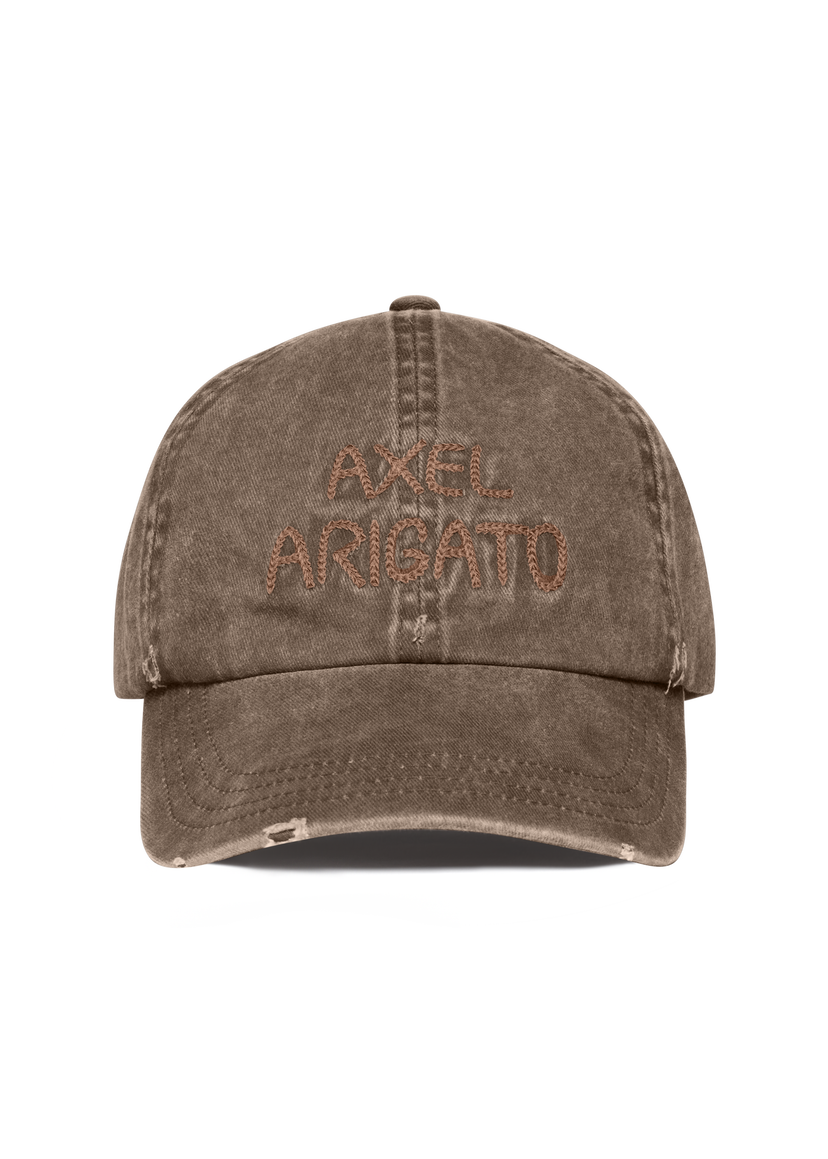 Šiltovka AXEL ARIGATO Distressed Chain Stitch Cap Hnedá | X3554001