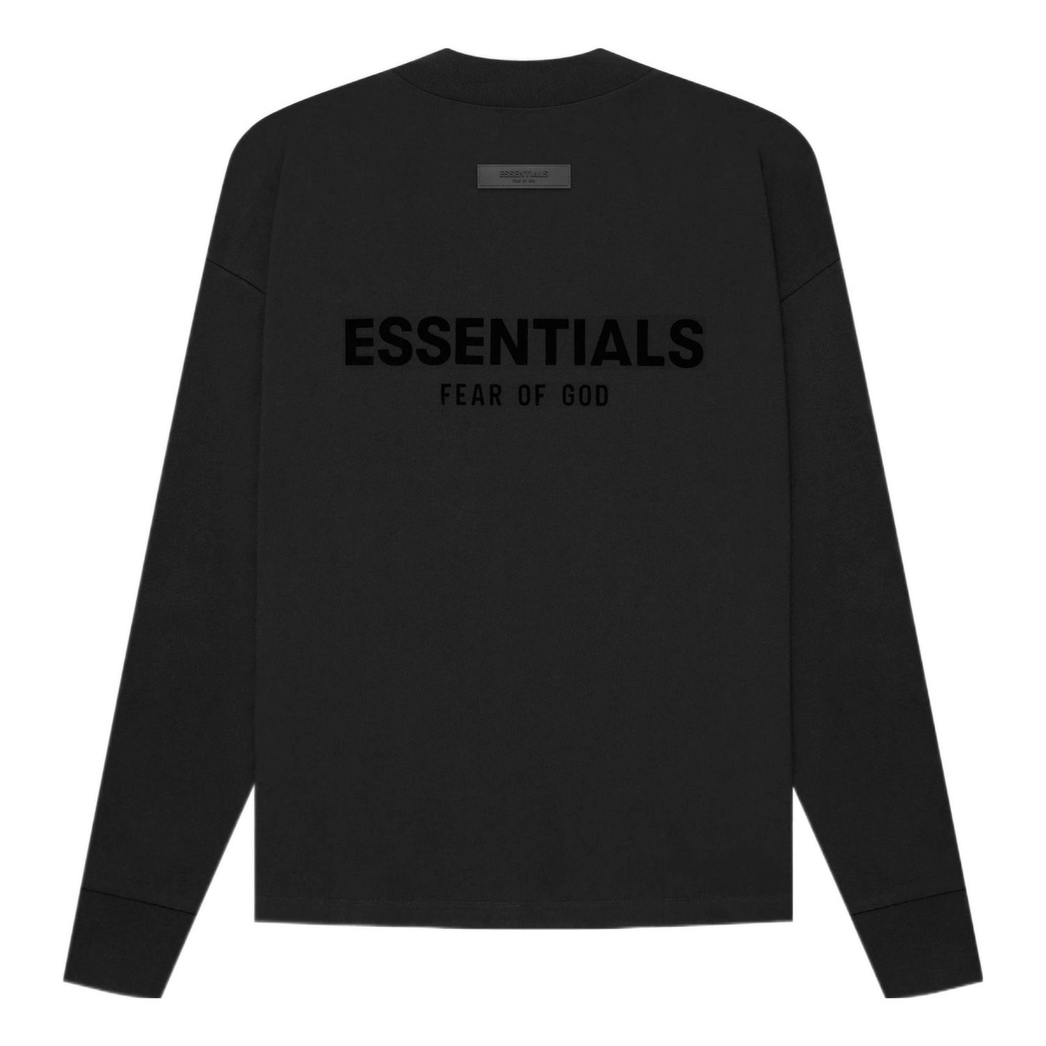 Mikina Fear of God Essentials Long Sleeve Tee Čierna | FOG-SS22-463, 0
