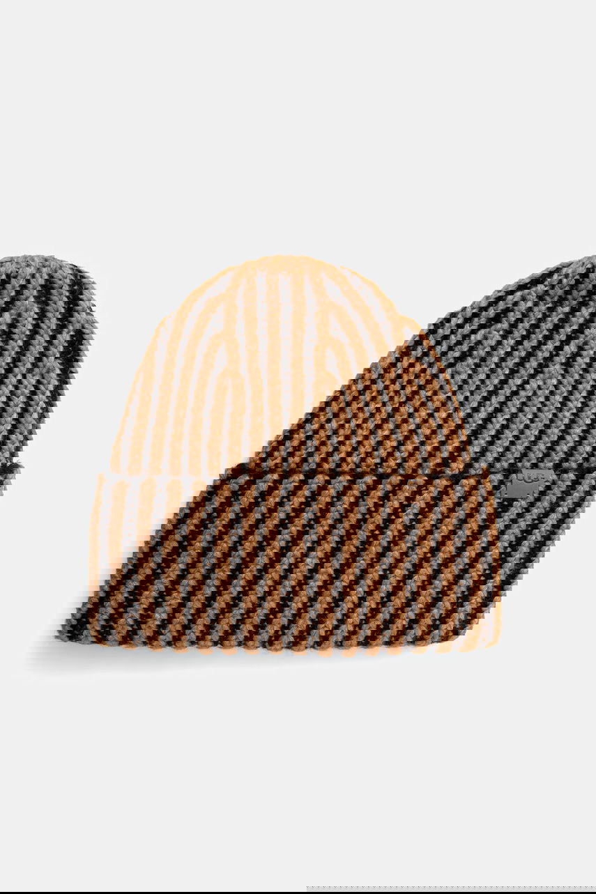 Doplnky UGG CHUNKY Knitted Striped Wool Blend Hat and Fingerless Gloves Set Rôznofarebný | 103605, 1