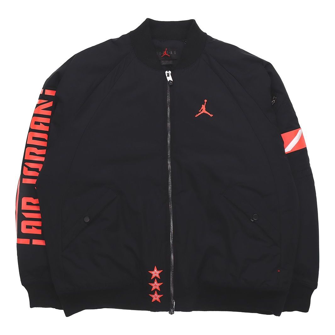 Bomber bunda Jordan Jordan Stand Collar Bomber Jacket Čierna | BQ6957-010, 0