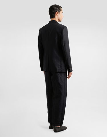 Bunda Dolce & Gabbana Dolce & Gabbana Double-breasted Linen Jacket Čierna | G2QS7TFU4MCN0000, 2