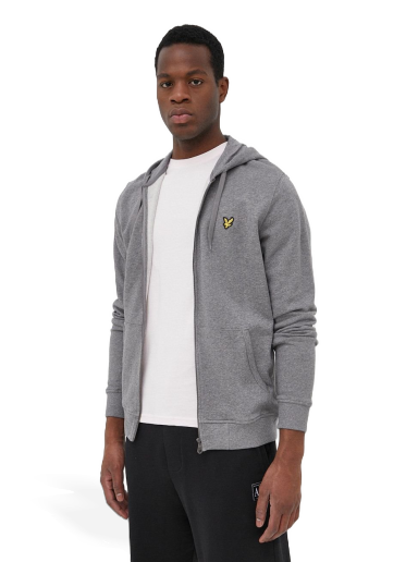 Mikina Lyle & Scott Zip Through Hoodie Šedá | ML420VOG.T28