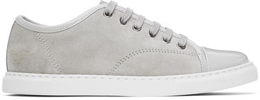 Tenisky a topánky LANVIN DBB1 Suede & Patent Leather Sneakers Šedá | FW-SKDBB1-VBAL-H24, 0