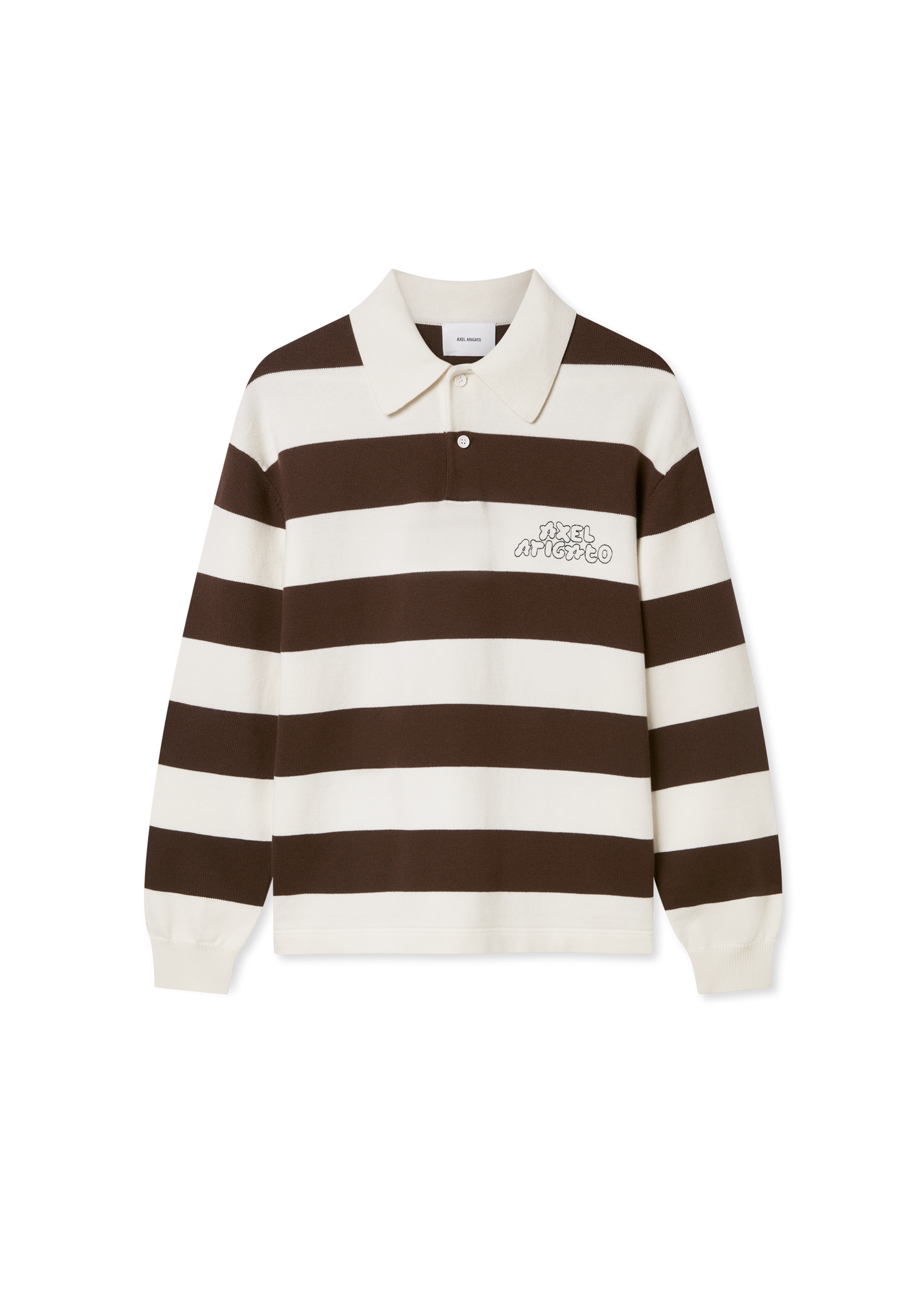 Sveter AXEL ARIGATO Rey Striped Long-Sleeve Polo Sweater Rôznofarebný | A3947003, 1