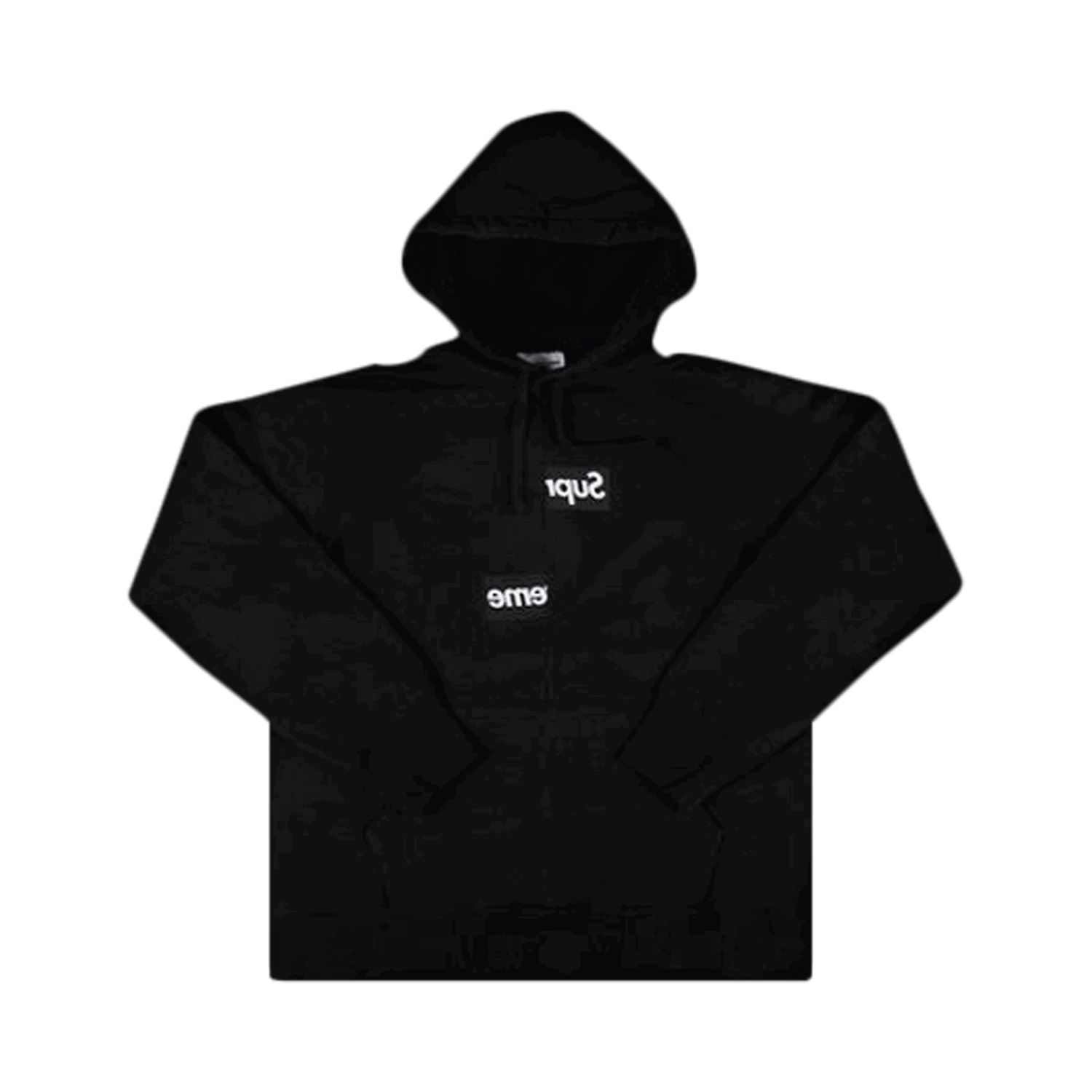 Mikina Supreme Comme des Garçons x Split Box Logo Hooded "Black" Čierna | FW18SW4 BLACK, 0