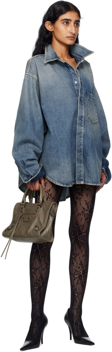 Košeľa Balenciaga Balenciaga Faded Denim Shirt Modrá | 783691 THW25, 3