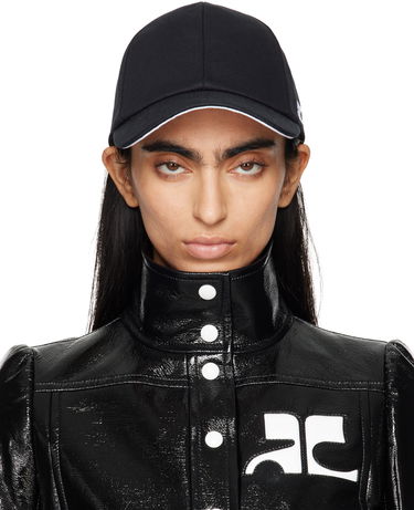 Šiltovka Courrèges Signature Cotton Cap Čierna | 124ACT033CO0024, 0