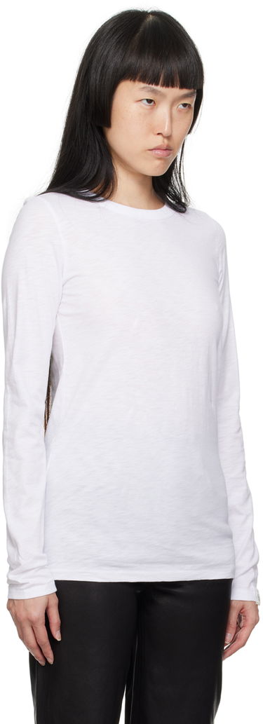 Tričko rag & bone 'The Slub' Long Sleeve T-shirt Biela | W275C51CH, 1