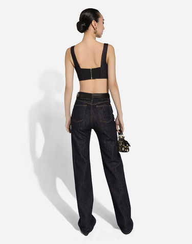Džínsy Dolce & Gabbana Flared Cotton Denim Jeans Čierna | FTC69ZG8LT3S9001, 2