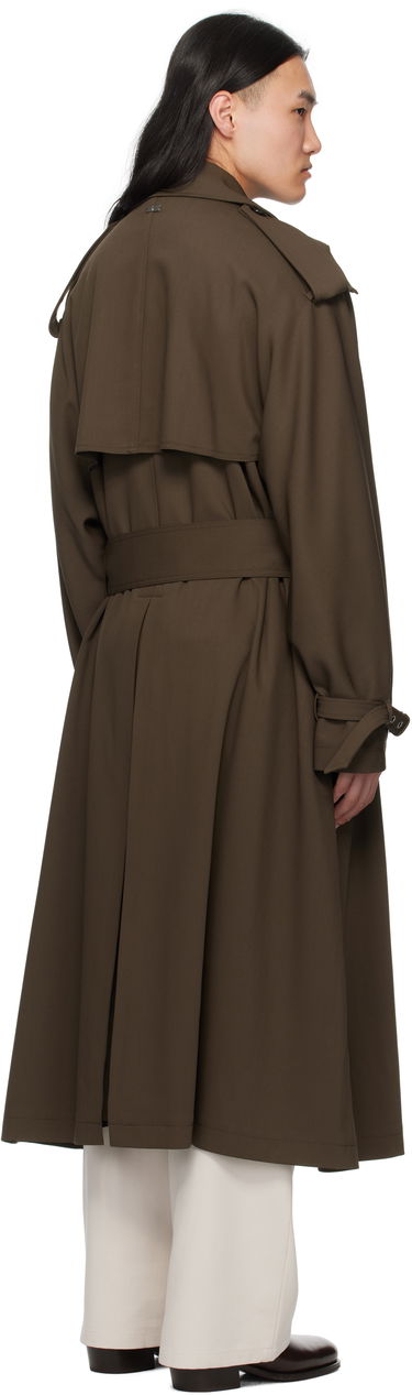 Trenčkot AMI AMI Paris Wool Trench Coat Zelené | HJK604.WV0067, 2