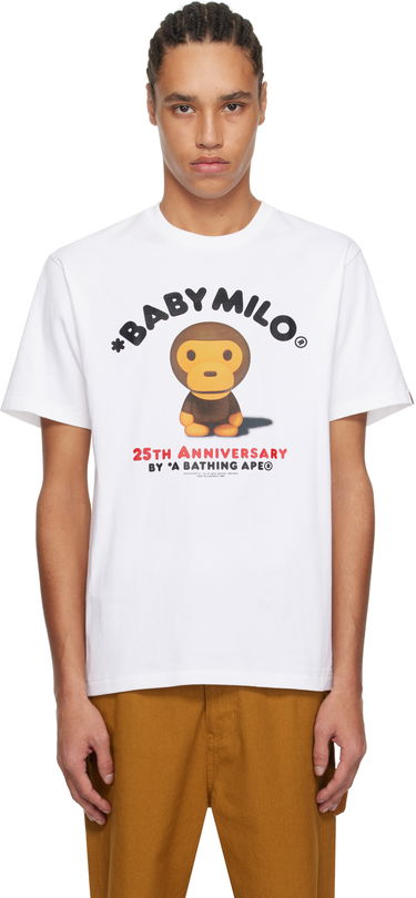 Tričko BAPE Baby Milo '25th Anniversary' Photo Tee Biela | 002TEK701001F, 0