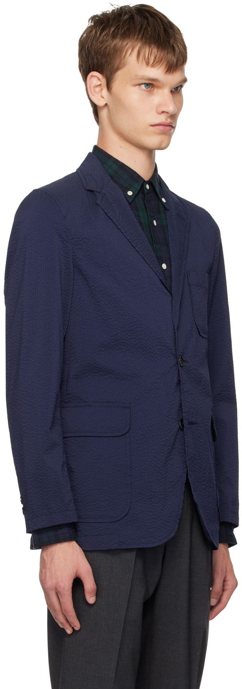 Bunda BEAMS Beams Plus Three-Button Shirt Blazer Navy | 3816-0196-139, 1