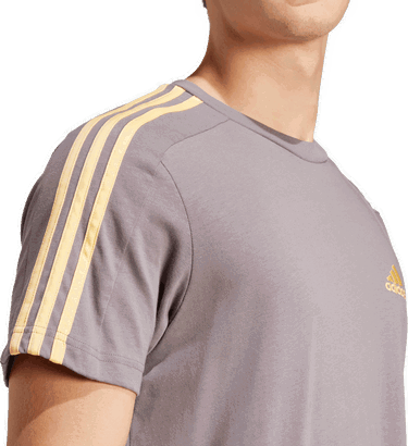 Tričko adidas Originals 3-Stripes Short Sleeve T-Shirt Šedá | IS1334, 1