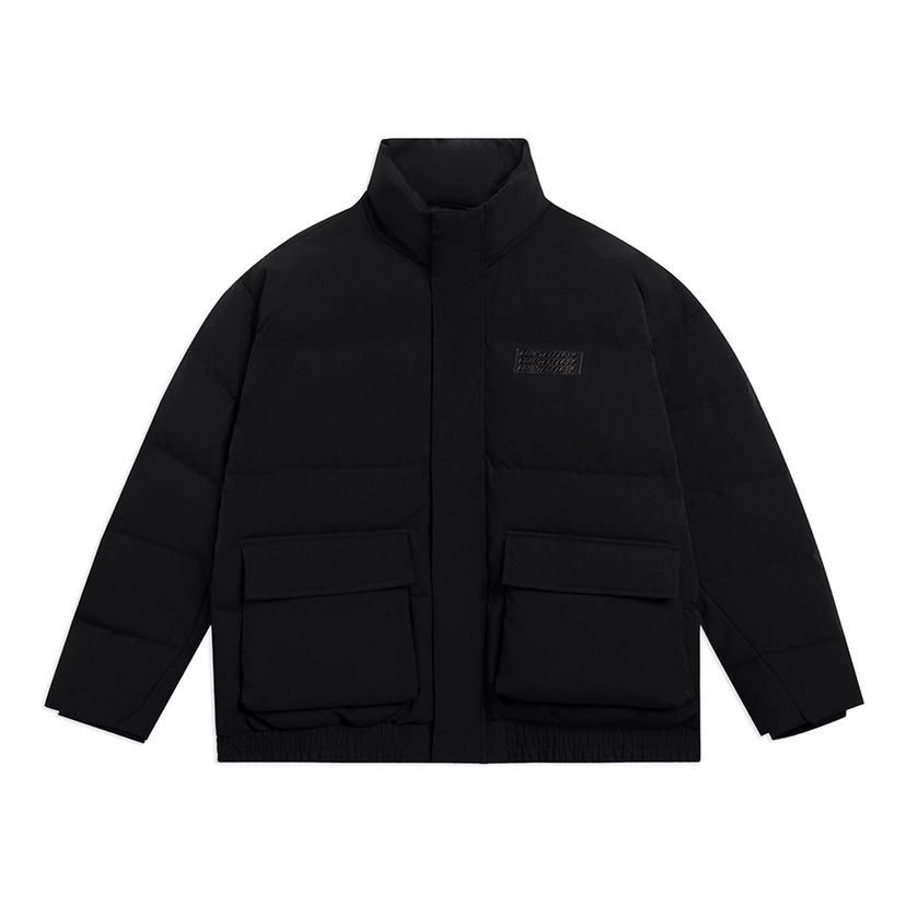 Prešívaná bunda Li-Ning Counterflow Logo Down Jacket Čierna | AYMS387-1