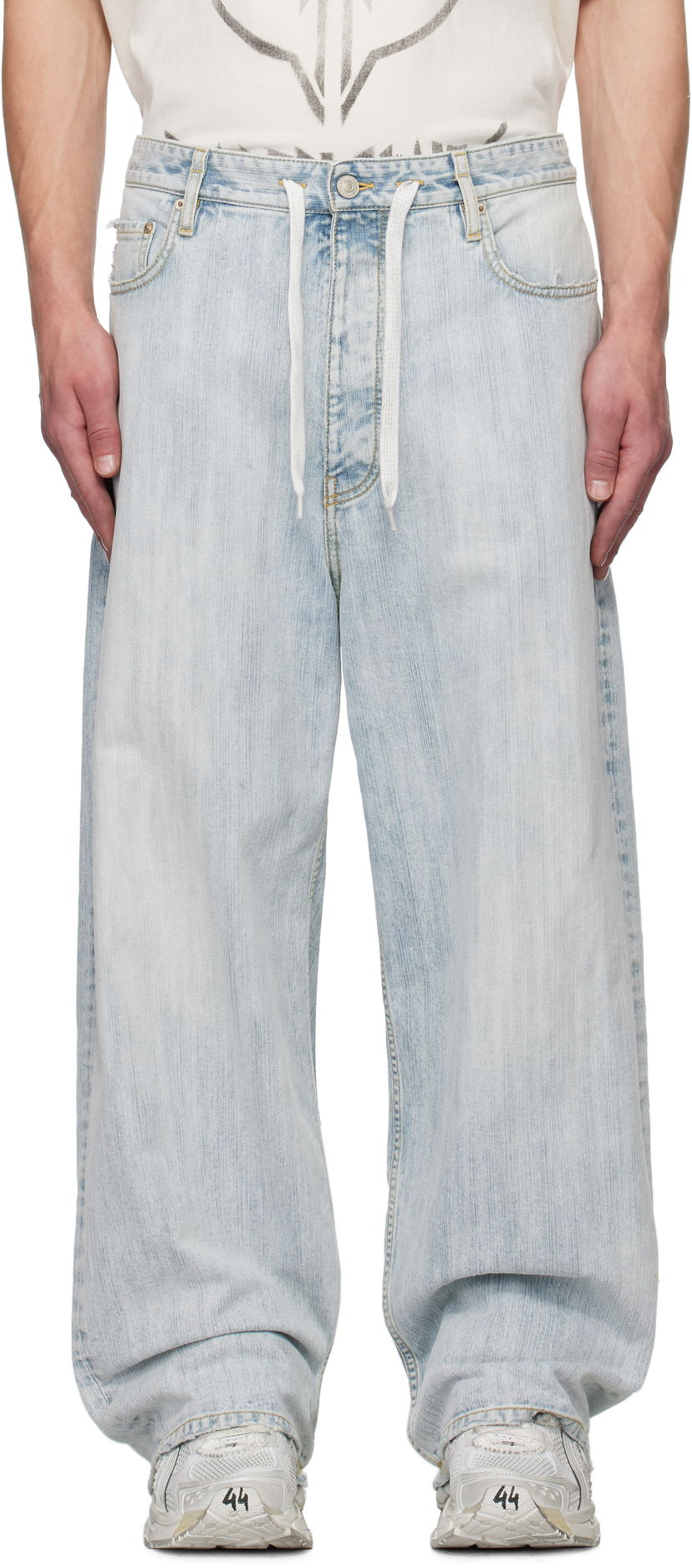 Džínsy Balenciaga Ring Baggy Jeans Modrá | 786643TNW659780