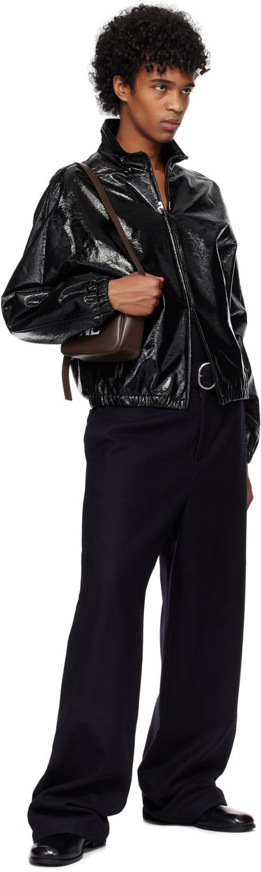 Bunda Courrèges Courrèges Vinyl Tracksuit Bomber Jacket Čierna | 125CBL270VY0016, 3