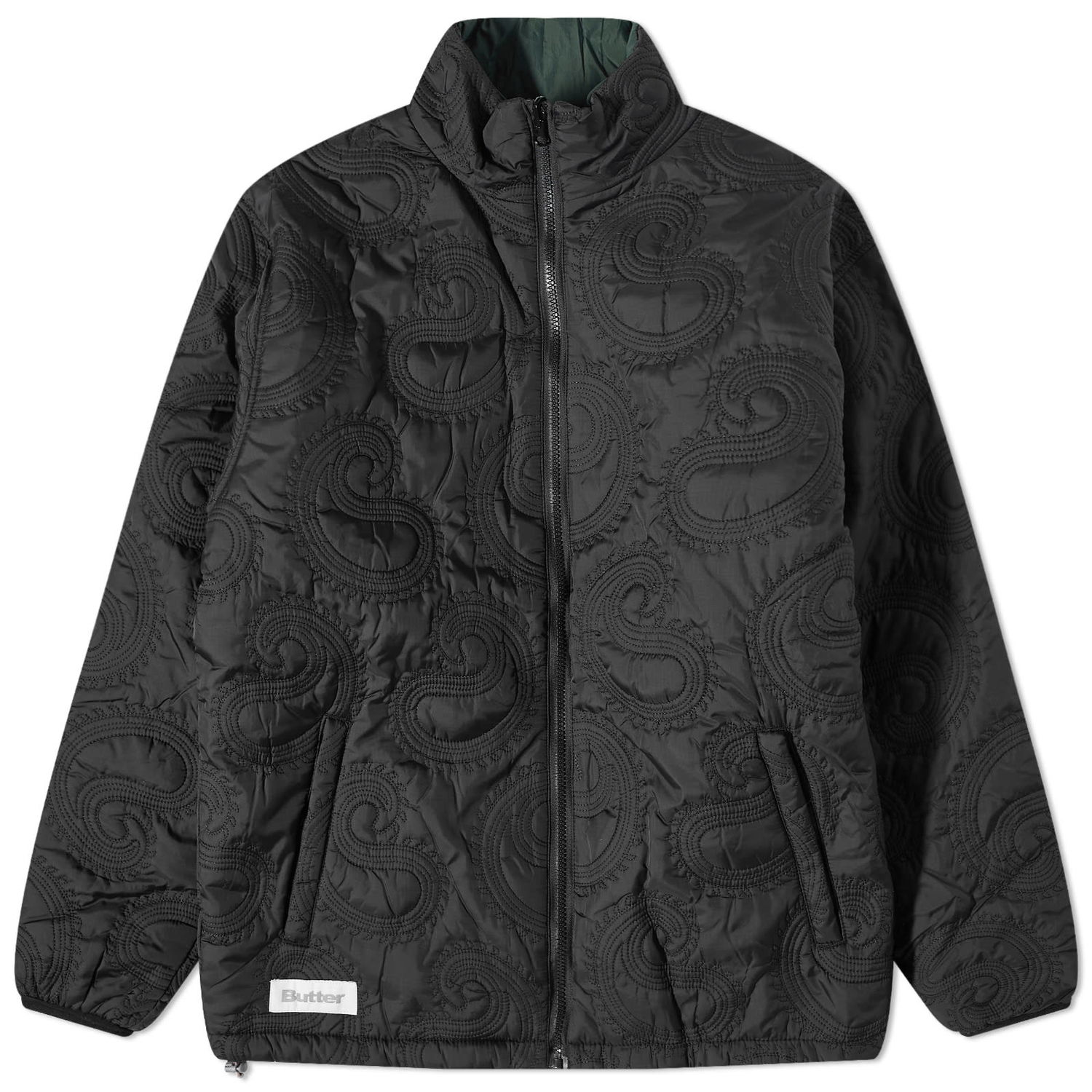 Prešívaná bunda Butter Goods Paisley Reversible Puffer Jacket Čierna | BGQ1232701, 0
