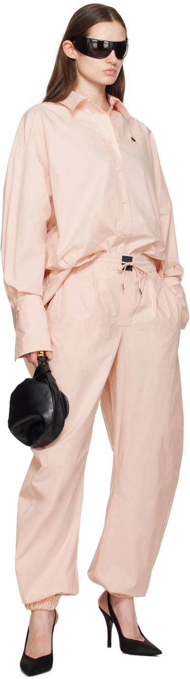 Košeľa The Attico Attico Diana Asymmetric Shirt Ružová | 242WCH04 C052, 3