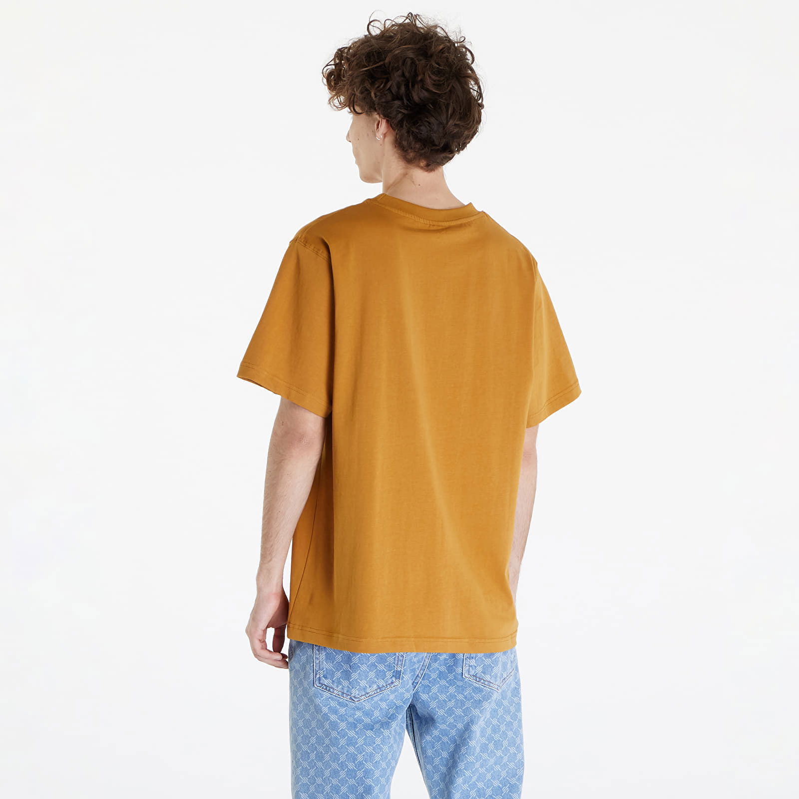 Essential T-Shirt With Tonal Print Brown