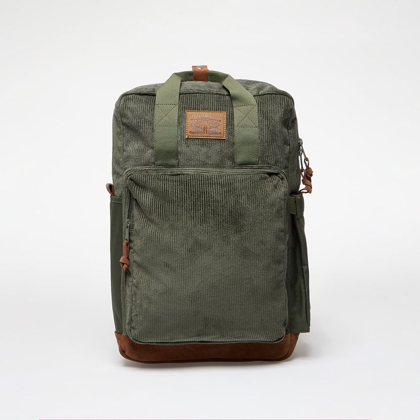 Batoh Levi's Backpack Levi’s® L-Pack Large Corduroy Backpack Dark Green Universal Zelené | D7727-0008