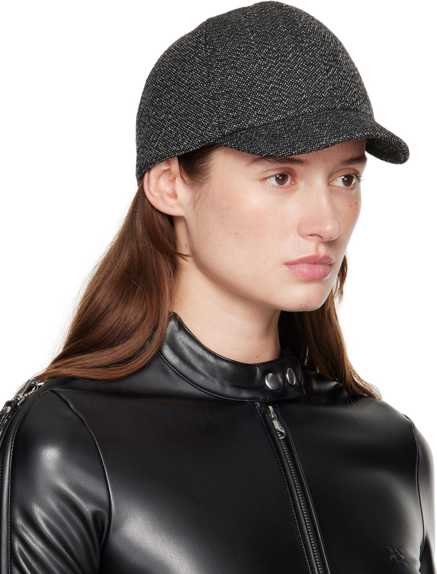 Šiltovka Courrèges Courrèges Caviar Wool Cap Šedá | 325ACT042WO0144, 1