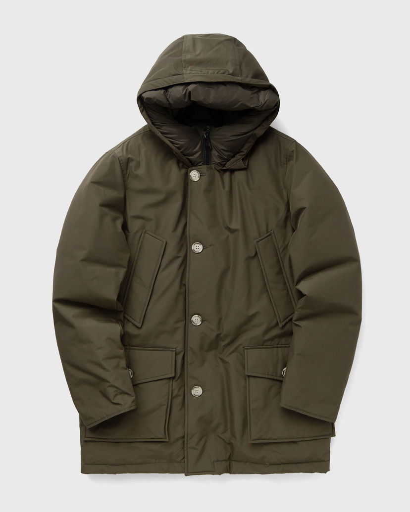 Parka WOOLRICH Arctic Parka with Button Closure and Attached Hood Zelené | CFWOOU0483MRUT0001-DAG