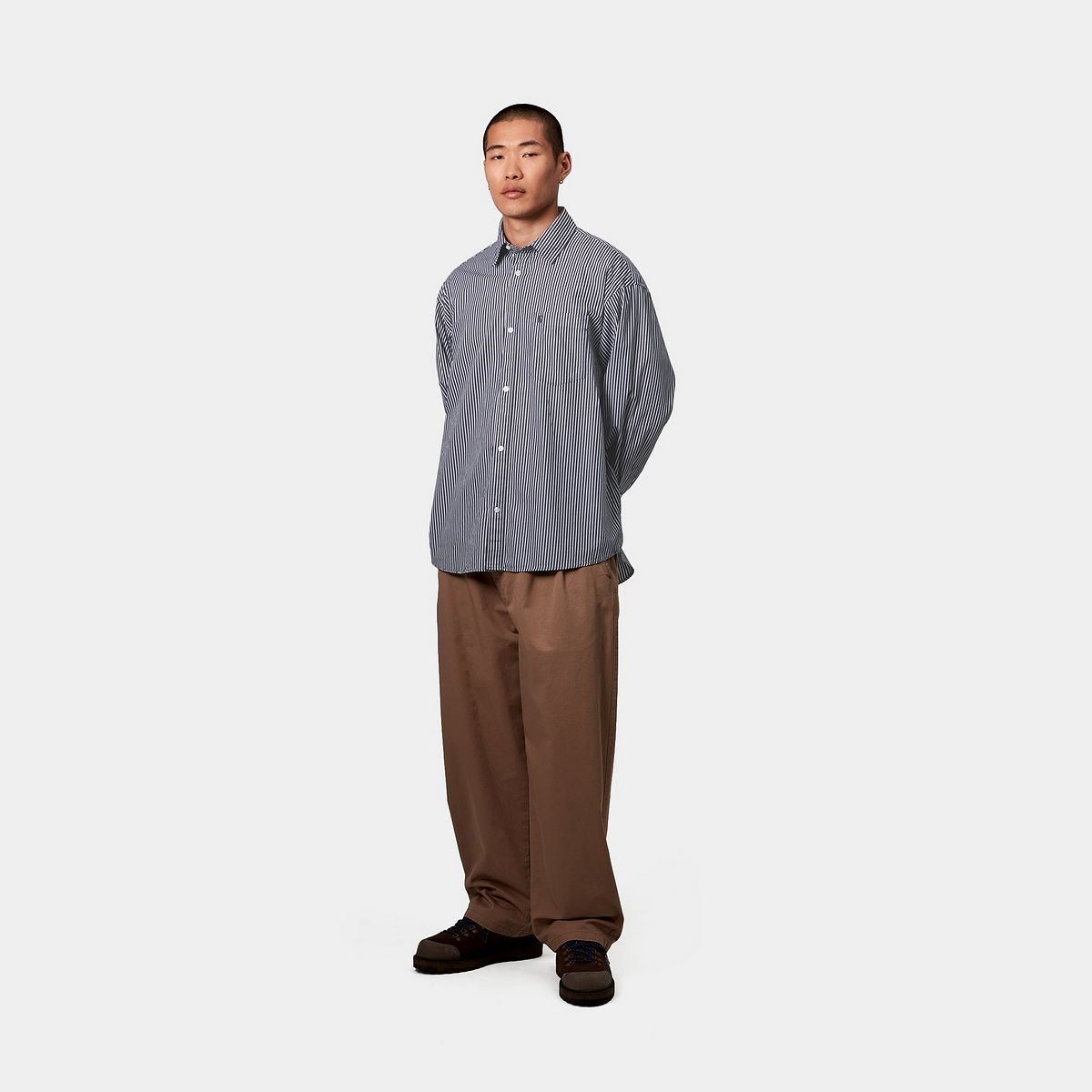 Košeľa Carhartt WIP Carhartt WIP Notus Long Sleeve Shirt Arvin Stripe Modrá | I034697_8, 1