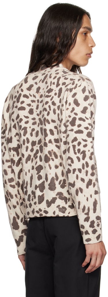 Sveter We11done We11done Y-Neck Cardigan Béžová | WD-KC3-23-622-U-IV, 2