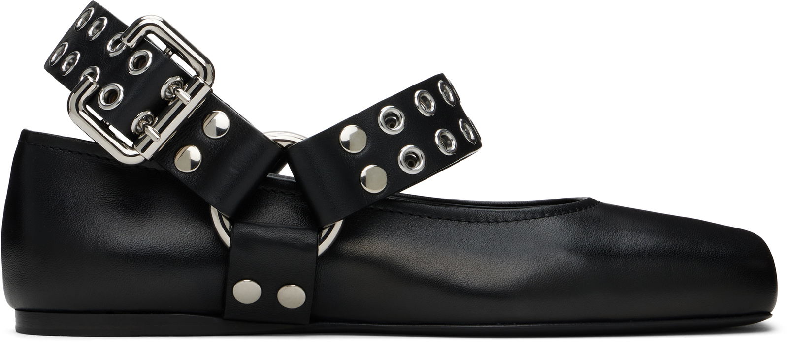 ALAÏA Biker Ballerina Flats