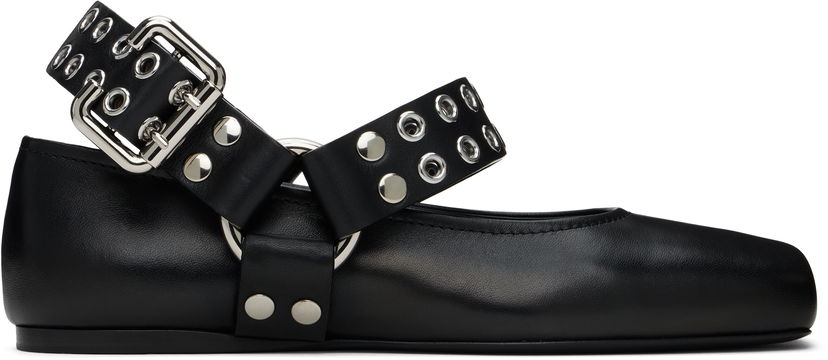 Tenisky a topánky Alaïa ALAÏA Biker Ballerina Flats Čierna | AA3A041CK290