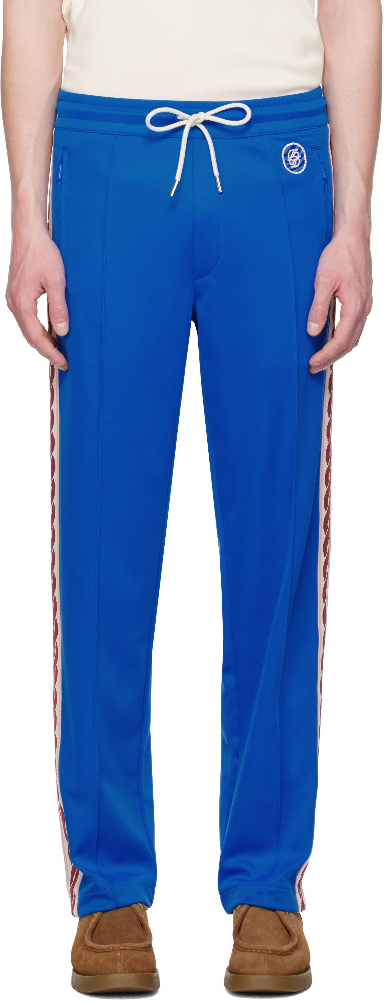 Tepláky Drôle de Monsieur Drole De Monsieur 'Le Track Pants Tresse' Track Pants Modrá | G-SP007-PL135-BE, 0
