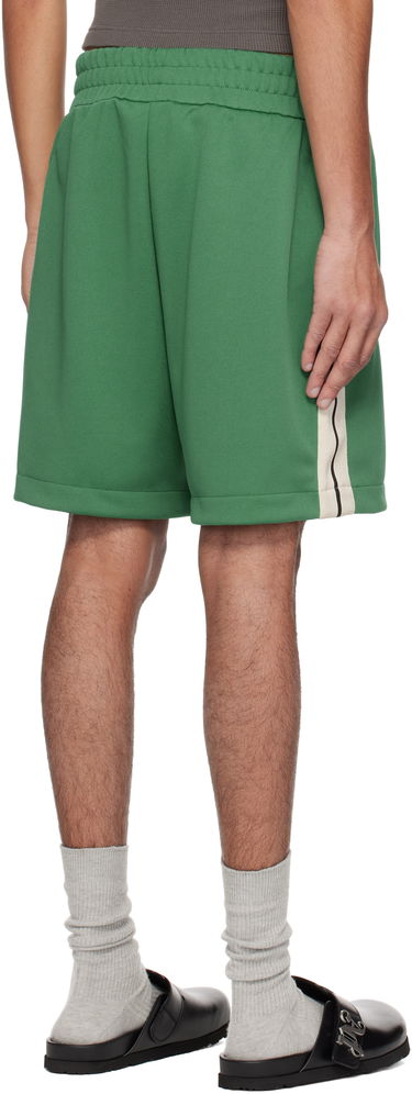 Šortky Palm Angels Palm Angels Embroidered Logo Track Shorts Zelené | PMCL004S25FAB0015703, 2
