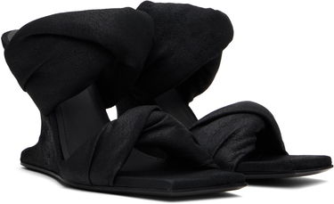 Doplnky Rick Owens Rick Owens Porterville Cantilever 8 Twisted Heeled Sandals Čierna | RP01E7803 LBA, 3