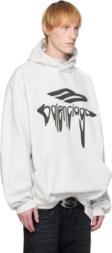 Mikina Balenciaga Balenciaga 3B Liquified Hoodie Žltá | 803265TRVS9, 4