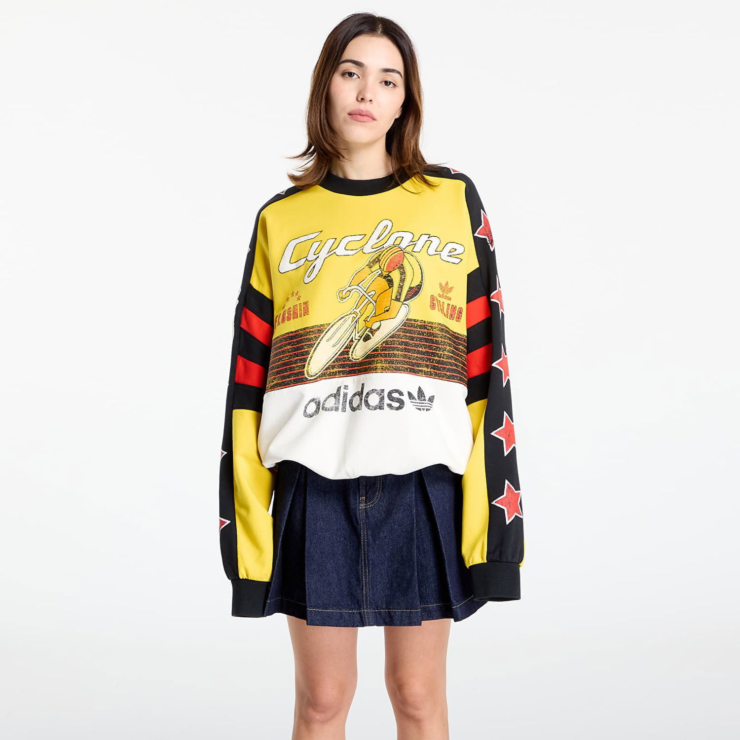 Mikina adidas Originals Archive Cycling Sweatshirt Žltá | JW0147, 0