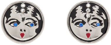 Náušnice Chopova Lowena Chopova Lowena Face Earrings with Crystals Metalická | 6506, 0