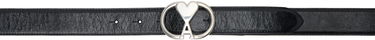 Opasok AMI AMI de Coeur Oval Buckle Belt Čierna | UBL105.AL0051, 0