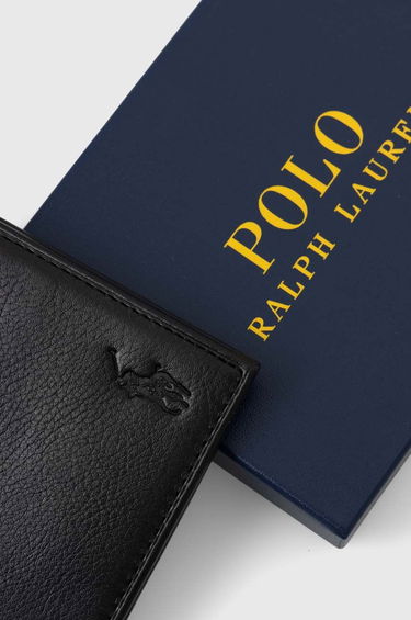 Peňaženka Polo by Ralph Lauren Polo Ralph Lauren Leather Wallet Čierna | 405913723, 3